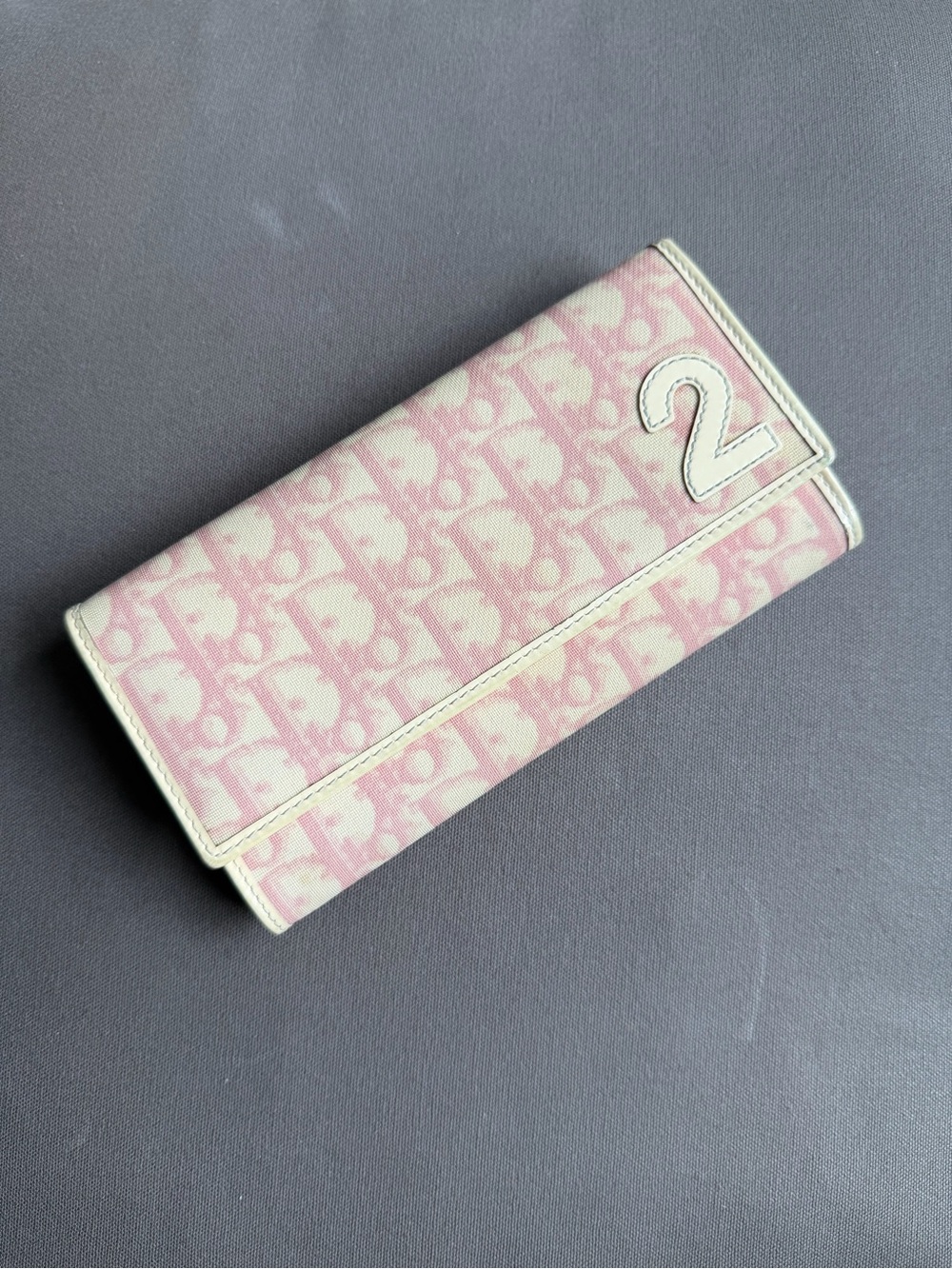 Dior Dior Trotter Oblique 2 wallet in pink